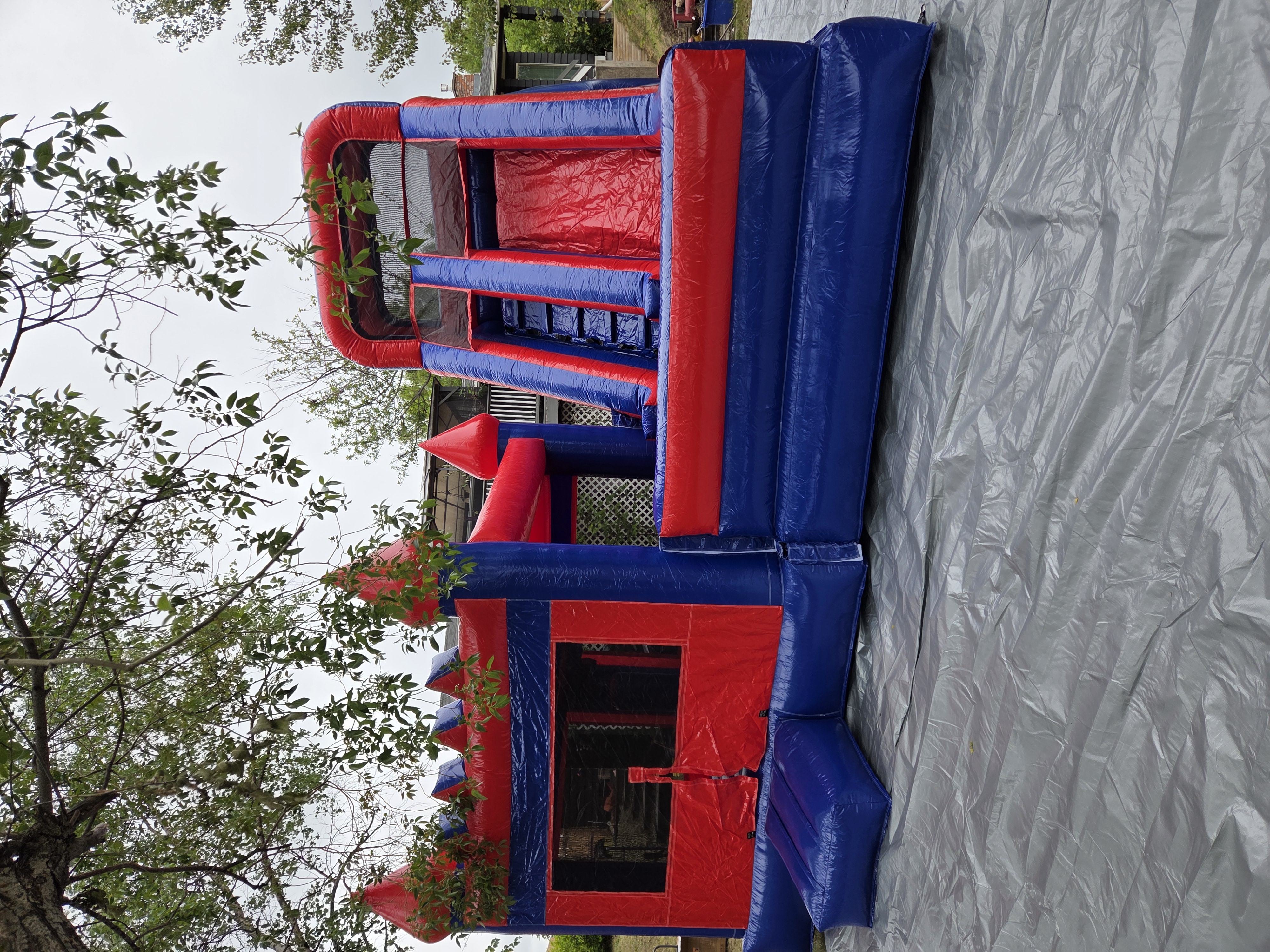 Multi-Coloured Bounce Castle Combo